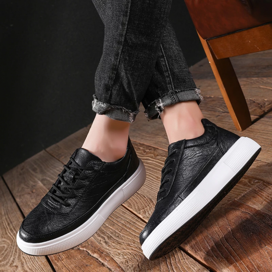 2025 Classic Oxfords Leather Men's Shoes Lace Up Breathable Formal Office for Man Big Size 39-44 Flats Casual Shoes Men *