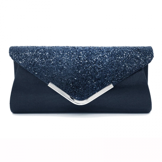 2025 High Quality PU Leather Women Lady Sequins Clutch Bag Evening Wedding Party Prom Handbag Purse Wallet Shinny Shoulder Bags