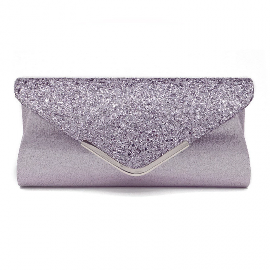 2025 High Quality PU Leather Women Lady Sequins Clutch Bag Evening Wedding Party Prom Handbag Purse Wallet Shinny Shoulder Bags