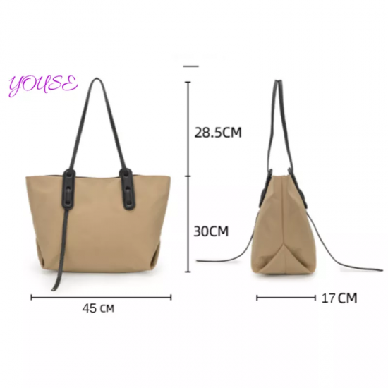 2025 The New Han Edition Tote Bags The Large Capacity Nylon Bag The Trend Of The Joker Single Shoulder Bag Fashion Female Bag