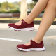 Women's Vulcanize Shoes Summer Hook & Loop Shallow Female Casual Shoes Air Mesh Breathable Platform Wear-resistant Daily Walking