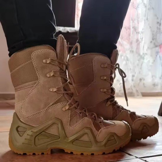 Outdoor Hiking Boots Men's Lace Up Breathable Training Tactical Hiking Desert Boots Plus Size Shoes Botas Militares Masculinas