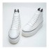 2025 Spring and autumn classic cushion canvas high top lace-up women's shoes retro style thick sole increase casual