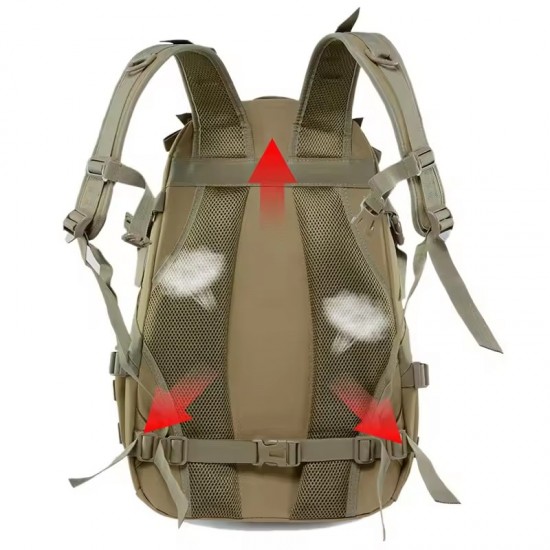 Camping Backpack Men's Bag Travel Bags Tactical Molle Climbing Rucksack Hiking Outdoor Reflective Shoulder Fishing Laptop Bag